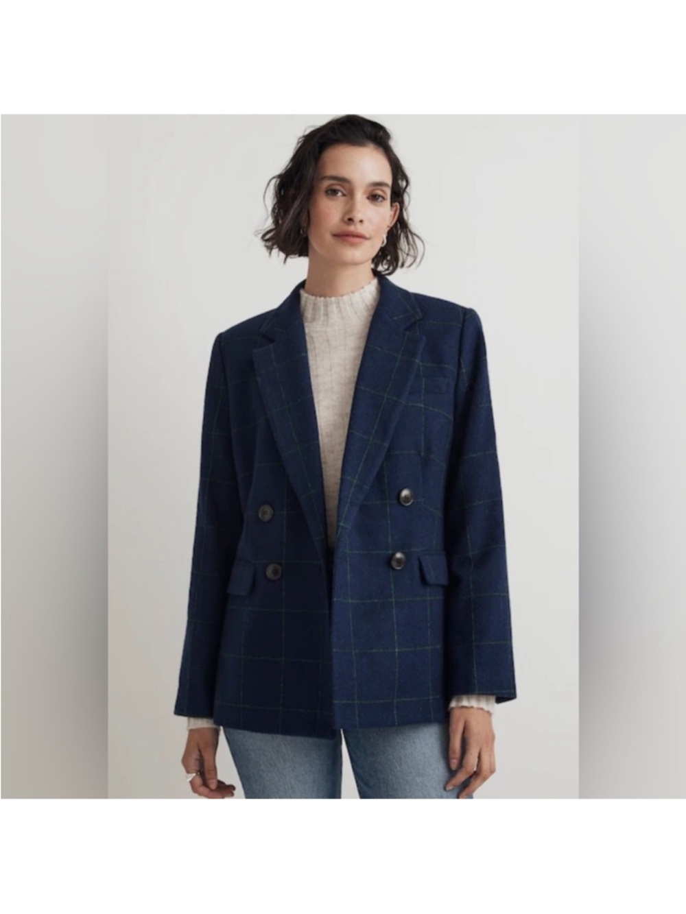 Madewell Rosedale Blazer in Plaid Size 2